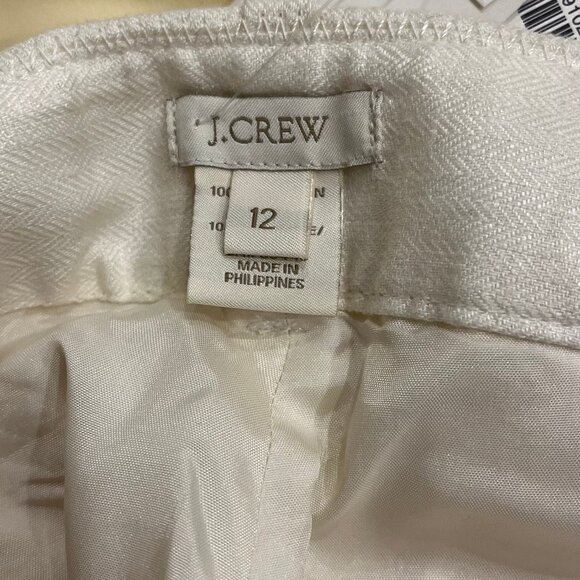 J. Crew 100% linen cuffed trouser pant style 27590 NWT - Picture 9 of 11